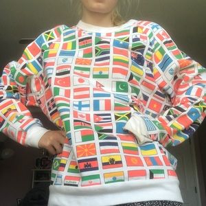Urban Outfitters Flag Sweatshirt